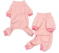 HuaLiSiJi Pyjama pour Petit Chien, Pyjama Animaux Chien Léger Confortable, Extensible et Coquet, Facile à Mettre et à Enlever Convient Aux Chiens de Petite et Moyenne Taille (XX-Large, Rose)