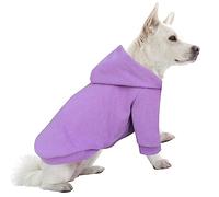 HuaLiSiJi Sweat Capuche Chien Sweat Chien Pull Petit Chien Confortable, Chaud et Léger, Le Tissu Est St Super Doux, Elastique Facile à Porter, Couleurs Vive (X-Large, Violet)