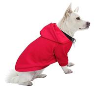 HuaLiSiJi Sweat Capuche Chien Sweat Chien Pull Petit Chien Confortable, Chaud et Léger, Le Tissu Est St Super Doux, Elastique Facile à Porter, Couleurs Vive (Small, Rouge)