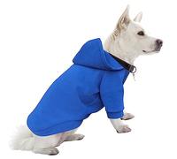 HuaLiSiJi Sweats à Capuche pour Chien Sweat Shirt pour Chien Pull Chien Petite Taille,Chaud et Léger, Texture Douce, élastique Facile à Porter, Couleurs Vives (Medium, Bleu Foncé)