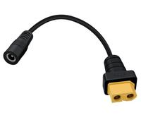 HuaLiSiJi XT60 vers DC 5.5x25mm Connecteur DC vers XT60 Câble D'adaptateur pour ts100, Chargement de la Batterie Solaire 30cm (DC Femelle XT60 Femelle)