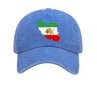 HUALONG Iran Hat, Casquette de Camionneur avec Signe du Lion et du Soleil, Casquette de Baseball Respirante pour Hommes et Femmes, pour Hommes Et Femmes Un Usage Quotidien (zq1-Blue, One Size)