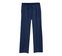 HUALONG Pantalon d'entraînement Quotidien Taille élastique pour Femmes Long Couleur Unie Ample Poches décontractées Pantalon en Lin Femme Kaki (Navy XXL)