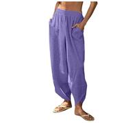 HUALONG Pantalon Large Femme Résistant Durable Usage prolongé sans déformation Texture Douce Lisse Sensation Peau agréable Premium pour Weekends Campagne escapades Nature Famille