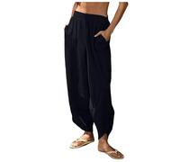 HUALONG Pantalon Large Femme Résistant Durable Usage prolongé sans déformation Texture Douce Lisse Sensation Peau agréable Premium pour Weekends Campagne escapades Nature Famille