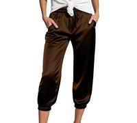 HUALONG Pantalon Longueur Mollet Naturel et Authentique Longueur Mollet optimisée Style Parfait pour Vacances Plage et détente Bord mer