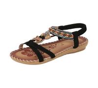 HUALONG Sandales à Talon Bloc Femme avec Bride, Chaussures d'Été Chic et Stables, Idéales pour le Bureau et Loisirs
