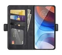 HualuBro Coque ASUS Zenfone 8 Flip 5G, Etui Housse à Rabat en PU Cuir Portefeuille de Protection Antichoc Stand Flip Cover Case pour ASUS Zenfone 8 Flip ZS672KS 5G Coque - Noir