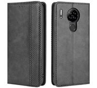 HualuBro Coque pour Blackview A80 Case, Coque Blackview A80S, Housse à Rabat en Retro PU Cuir Flip Cover Case Antichoc Magnétique Portefeuille Etui pour Blackview A80 Coque (Noir)