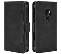 HualuBro Coque pour Blackview BV6300 Pro, Housse à Rabat en Premium PU Cuir Flip Cover Case Antichoc Portefeuille Etui pour Blackview BV6300 Pro 2020 Coque, Noir