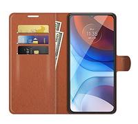 HualuBro Coque pour Oppo A54 5G / Oppo A74 5G / Oppo A93 5G, Etui de Protection en PU Cuir Flip Cover Case Antichoc Portefeuille Housse pour Oppo A54 5G Coque (Marron)