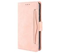 HualuBro Coque pour TCL 20R 5G, Housse à Rabat en Cuir de Protection Flip Cover Case Antichoc Stand Portefeuille Etui pour TCL 20 R 5G Coque, Pink