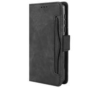 HualuBro Coque pour Vivo X60 Pro, Housse à Rabat en Premium PU Cuir Flip Cover Case Antichoc Portefeuille Etui pour Vivo X60 Pro Coque, Noir