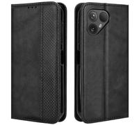 HualuBro Etui Coque pour Fairphone 5, Etui Housse en Cuir de Protection Portefeuille Magnétique Antichoc Flip Cover Case pour Fairphone 5 5G Coque (Noir)