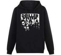 HUALUN Driller Killer Brutalize 1994 Album Cover Men's Hoodies Unisex Black Cotton Print Pullover Sweatshirts Size L