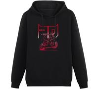 HUALUN Fabio Quartararo El Diablo World Motorcycle Rider Mens Hoodies Casual Cotton Unisex Black Sweatshirts Size L