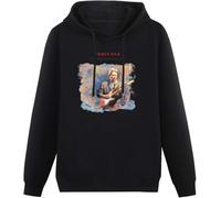 HUALUN Men Printed Pullover Hoodies Chris Rea Dancing with Strangers Tour Tracks Customized Long Sleeve Sweatshirts Black Size XXL