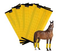 HUAME Lot de 4 bottes anti-mouches pour cheval - Protection en maille respirante - Legging confortable - Design en maille respirante - Fournitures équines pour réduire les mouvements, les dommages au