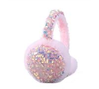 Huamengyuan Cache-oreilles à paillettes pour femme en peluche Cache-oreilles chauds Doux et élastique Protection contre le froid Cache-oreilles à paillettes parfaits pour Noël
