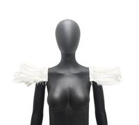 Huamengyuan Halloween Plumes Epaulet Écharpe Plume Boléro Cape Accessoires Plume Cape Gothique Collier avec Plumes Naturelles Collier Collier Foulard Top Poncho