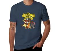 HUAMER Banana Splits T-ShirtThe Banana Club T-Shirt t Shirt Man Short t-Shirt Plus Size Tops Sweat shirtsmen Navy Blue XL