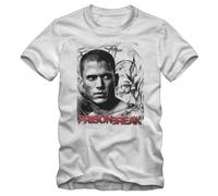 HUAMER Prison Break TV Series T-Shirt White M