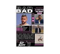 HUAMINGUKYYDS BAD Bunny Escoge Entre Camiseta Ó Sudadera - Blanco Sudadera Con Capucha XL - Esthétique de la chambre - Peinture à l'huile sur toile - Affiche d'album/film à suspendre