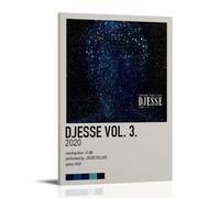 HUAMINGUKYYDS Poster Jacob Collier Djesse Vol. 3 - Esthétique de la chambre - Peinture à l'huile sur toile - Affiche à suspendre pour album/film