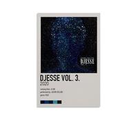 HUAMINGUKYYDS Poster Jacob Collier Djesse Vol. 3 - Esthétique de la chambre - Peinture à l'huile sur toile - Affiche à suspendre pour album/film