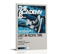 HUAMINGUKYYDS Poster Lost in Pacific Time The Academy Is - Esthétique de la chambre, peinture à l'huile sur toile, poster d'album/film à suspendre