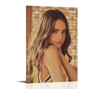 HUAMINGUKYYDS Poster Sofia Carson - Esthétique de la chambre - Peinture à l'huile sur toile - Affiche d'album/film à suspendre