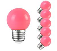 HUAMu 5X E27 Ampoule couleur LED 2,5 W Ampoule rose 200 lm équivalent à halogènes 20 W Lampe de décoration AC220 V-240 V
