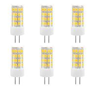 HUAMu 6X G4 Ampoule LED 5W Ampoule Lampe Blanc Chaud 3000K LED Bulb 51 SMD 2835 LEDs 500LM Lumiere LED Équivalent à Halogène 50W AC/DC12V