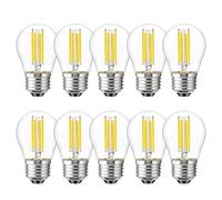 HUAMu Ampoule LED Filament E27 G45 4W, Equivalent à Ampoule Incandescence 40W, 400Lm 2700K Blanc Chaud, Ampoule Edison Vintage, Non Dimmable, Lot de 10