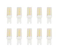 HUAMu Ampoules LED G9,Blanc Chaud,5W Equivalent 50W Halogène Lampe,3000K,500LM,Non Dimmable Sans Scintillement,AC/DC 220-240V,Convient au salon, à la chambre, à la cuisine,Paquet de 10