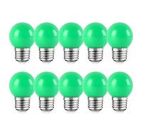 HUAMu Lampe de golf vert E27 LED petite ampoule Edison à vis couleur 2W, ampoule à économie d'énergie équivalente à une ampoule à incandescence de 20W, AC220-240V 10 packs