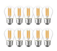 HUAMu lampes à économie d'énergie LED E27, 4W équivalent à incandescence incandescent 40W,lumière blanche chaude 2700K, lampe à incandescence transparente à vis Edison g45,400lm,AC220-240V