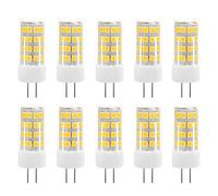 HUAMu Lot de 10 ampoules LED G4 5 W équivalent 50 W halogène blanc chaud 3000 K 500 lm AC 220-240 V Angle d'éclairage 360° Économie d'énergie G4 Non Intensité variable…