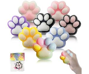 HuaMuDM 8 Pièces Fufu Squishy Patte de Chat,Patte de Chat Anti Stress | Squishy Patte de Chat,Jouet en Silicone Squeeze Patte de Chat