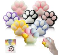HuaMuDM 8 Pièces Fufu Squishy Patte De Chat,Squishy Patte Géante,Patte Squishy,Jouets Squishy Patte De Gros Chat,Patte De Chat Anti Stress,Squishy Patte De Chat,Jouet en Silicone Squeeze Patte de Chat