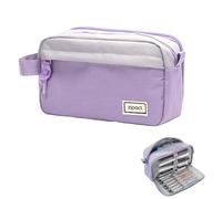 HuaMuDM Trousse à Crayons Grande Capacité, Grande Trousse Scolaire,Capacité Sac à Crayons,pour Fourniture Scolaire et de Bureau (J)