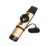 Huamusic Kazoo avec 5 membranes diaphragmes à Bocca, instruments de musique pour enfants Kazoo en métal, Kazoo à tonalité réglable pour les amateurs de musique pour enfants et adultes (or)