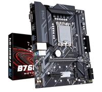 HUANANZHI Carte mère compacte haut de gamme LGA 1700 B760M-D4 prenant en charge les processeurs de 12e/13e génération, offrant une connectivité exceptionnelle et une alimentation efficace