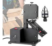 HuanEssentric 800W Scie à Ruban établi Professionnelle | Hauteur Coupe Max 70mm | Coupes Courbes/Droites | Table Métal Réglable 0-45° | Idéale Atelier Bois,DIY