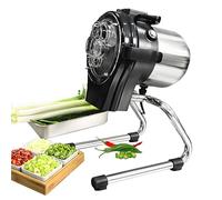 HuanEssentric Machine Découper Légumes électriquement,Machine Découper Légumes pour Ail,Poivre,Piment,Oignon,Céleri,Gingembre FC110CL
