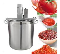 HuanEssentric Machine Frire électrique Base Casserole Chaude,Agitateur Alimentaire en Acier Inoxydable pour Restaurants Chauds,Sauces,Confitures Et Farces 25L