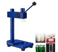 HuanEssentric Machine Sceller Gobelets,Sertisseuse Manuelle Boîtes Conserve,Outil Scellage Pression pour Bocaux avec Tige Relevable,Capacité Scellage 250-700ml Blue
