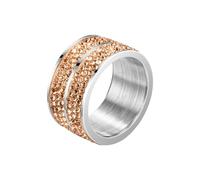 HUANGBONIG 2 pièces - Les hommes européens et américains sont simples et exquis. Six rangées d'acier titane sont pleines de bagues en diamant, No.6