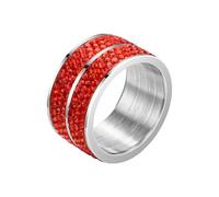 HUANGBONIG 2 pièces - Les hommes européens et américains sont simples et exquis. Six rangées d'acier titane sont pleines de bagues en diamant, 13(th)