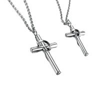 HUANGBONIG Accessoires de croix en acier inoxydable simples et créatifs, Métal